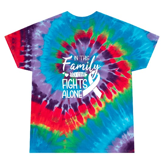 No one fights alone Lung Cancer Awareness Month Tie Dye T Shirts