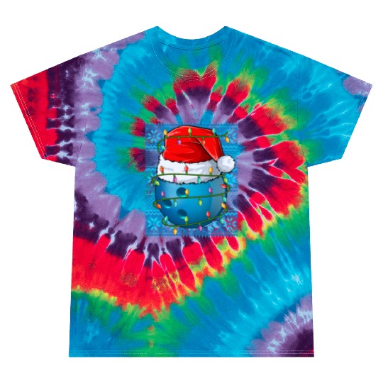 Bowling Ball Christmas Lights Tie Dye T Shirts