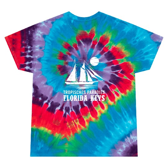 Florida TROPICAL PARADISE KEY-WEST COAST Tie Dye T Shirts