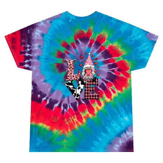 Gnomes Valentines Revelin, Valentines Retro Tie Dye T Shirts