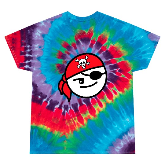 Funny Pirate Face Head Cute Headscarf Cap Costume Tie Dye T Shirts