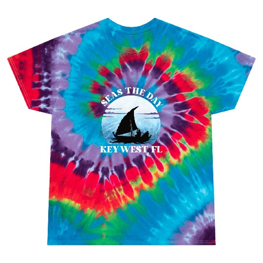 Sunshine-State Florida SEAS DAY KEY-WEST, FL Tie Dye T Shirts