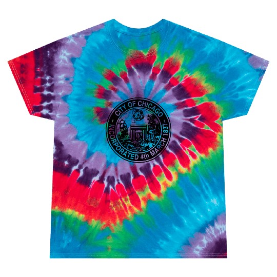 City of Chicago seal Tie Dye T Shirts