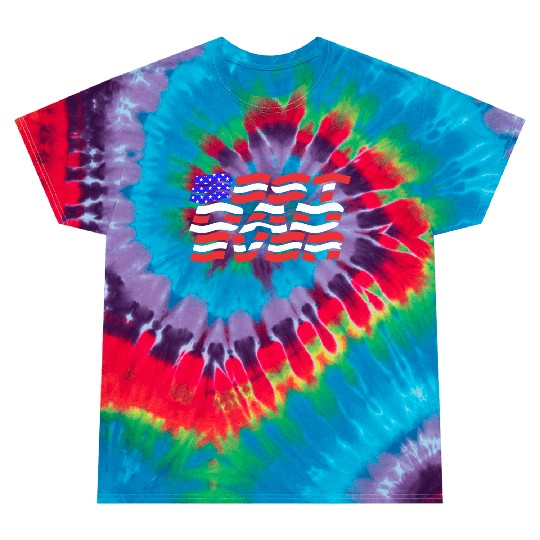 Best Dad Ever US Flag Tie Dye T Shirts
