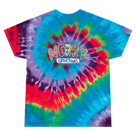Merry Grin Happy Christmas Tie Dye T Shirts