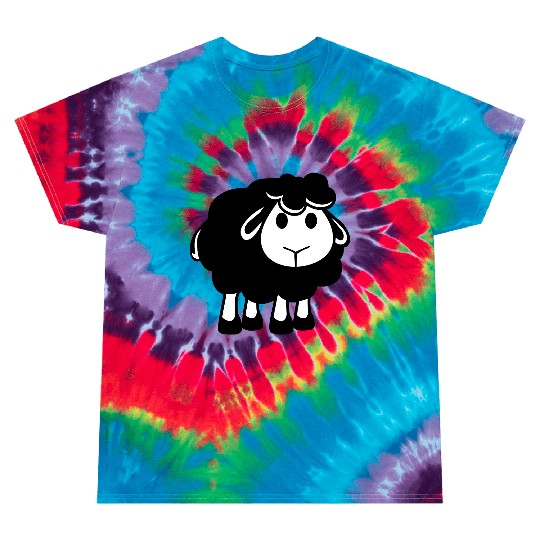 Black Sheep Small Cute Cute Lamb Cool Comic Sweet Tie Dye T Shirts