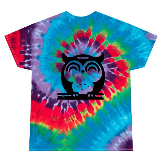 Cute Sleeping Owl Tie Dye T Shirts