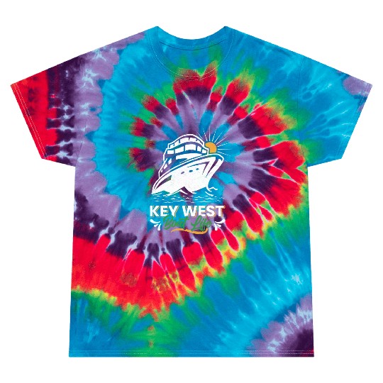 KEY-WEST BOAT LIFE Sailing Florida Keys West Keys Tie Dye T Shirts