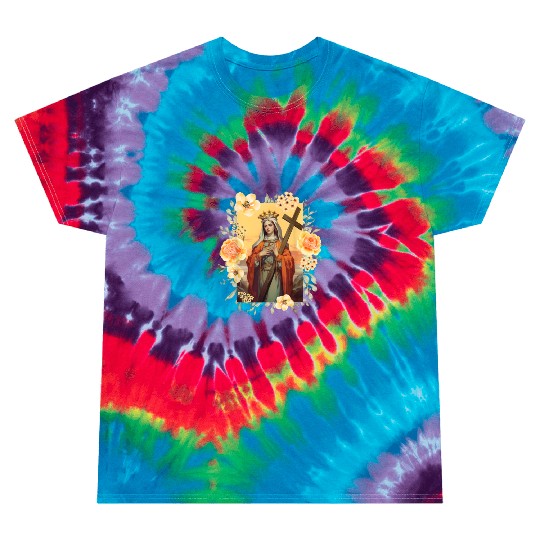 St Helena The True Cross and Church Tie Dye T Shirts