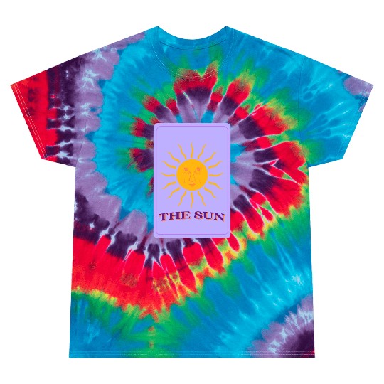 The Sun, Aesthetic Tarot Cards Tie Dye T Shirts