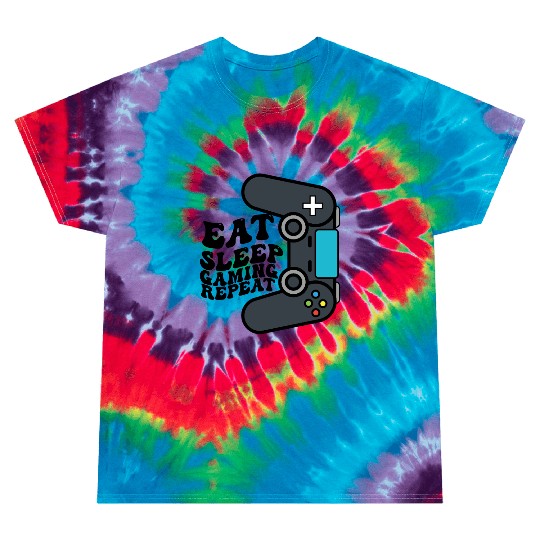 Eat sleep gaming repeat! Tie Dye T Shirts