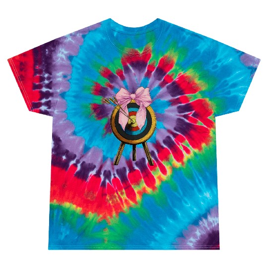 Coquette Bow Archery Archer Bow and Arrow Tie Dye T Shirts
