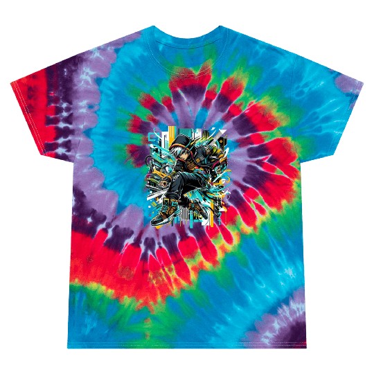 Anime Streetwear Graffiti Art Tie Dye T Shirts