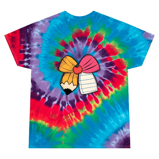 Teacher’s Coquette Bow Tie Dye T Shirts