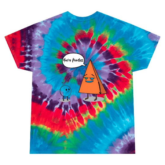 Geometric Humor The Pointless Circle Tie Dye T Shirts
