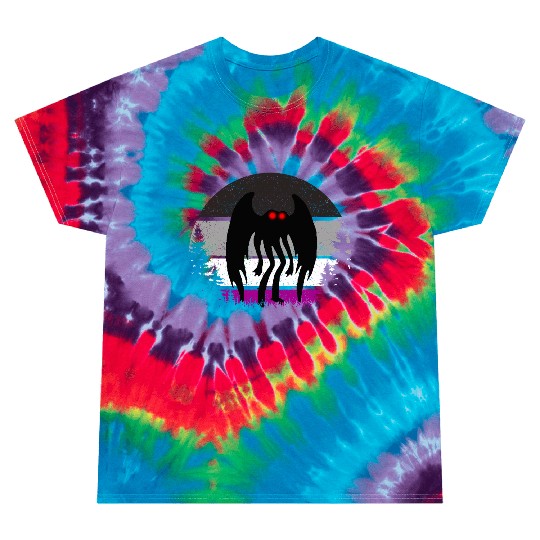 Retro ACE Mothman Asexual Pride Point pleasant Cry Tie Dye T Shirts