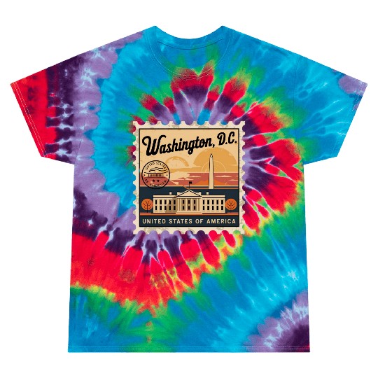 Washington DC Souvenir and Political Gift Idea Tie Dye T Shirts