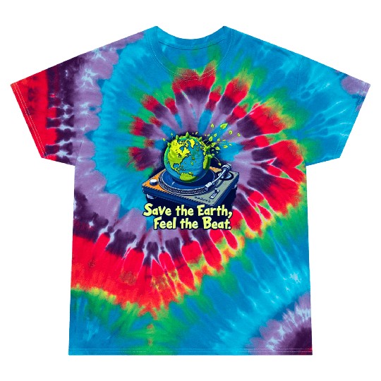 Sticker - Save the Earth – Feel the Beat of Nature Tie Dye T Shirts