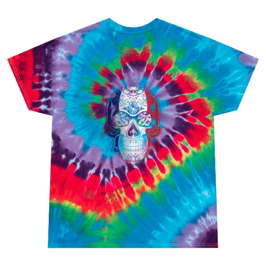France X Head Skull Flag Tie Dye T Shirts