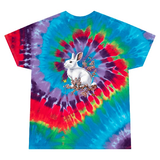 Rabbit Cherry Blossom FULL Tie Dye T Shirts