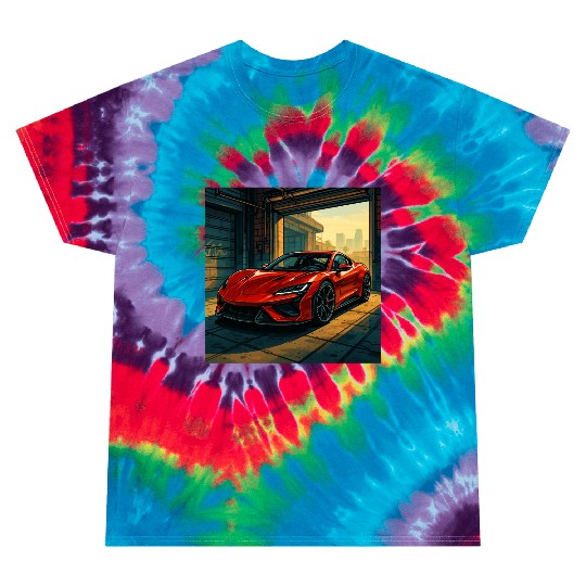 Street Legend - GTA Style Supercar Art Tie Dye T Shirts