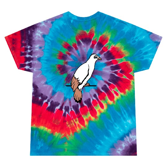 Bird raven dove sitting cable hawk eagle birdie Tie Dye T Shirts