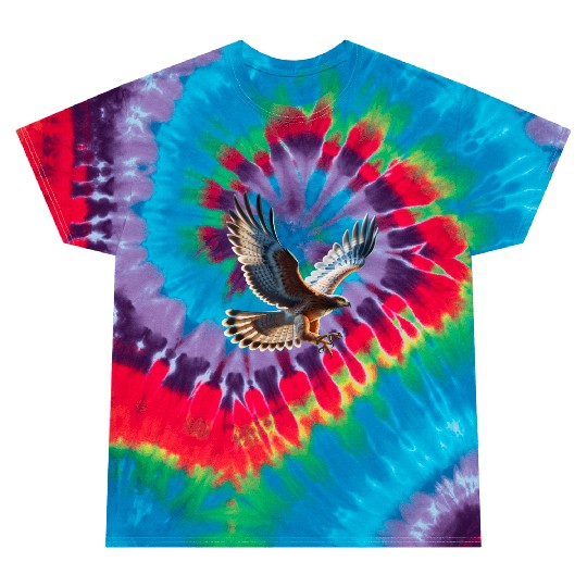 Majestic Hawk Flight Tie Dye T Shirts