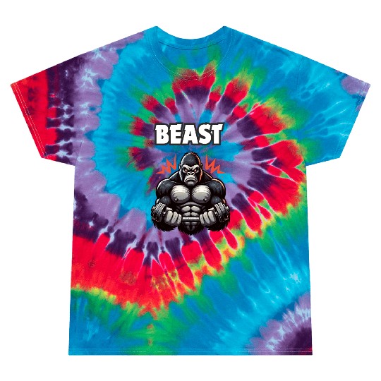 Beast Gym Gorilla – Motivational Tie Dye T Shirts"