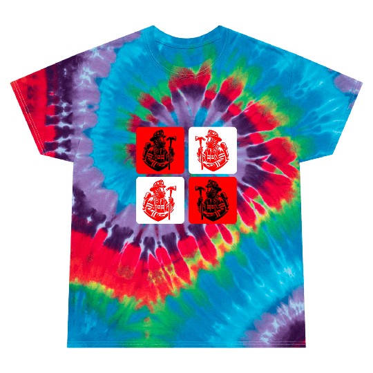 Fire Brigade - Courage In Action Tie Dye T Shirts