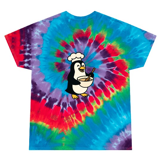 Adorable Cooking Penguin Chef Tie Dye T Shirts