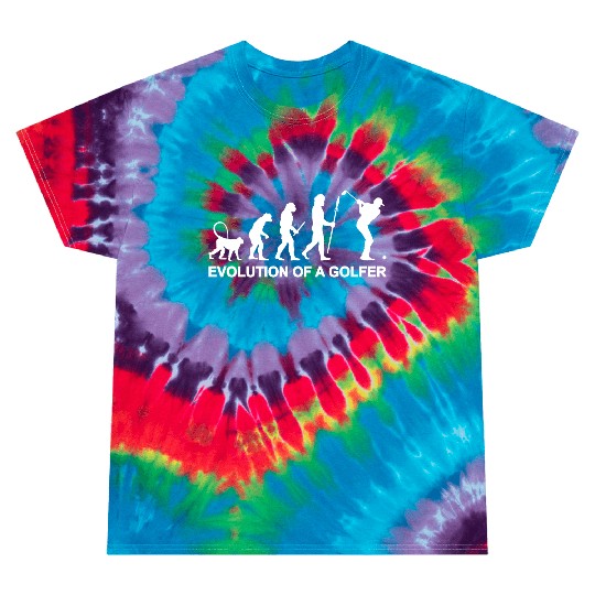 Evolution of a Golfer Tie Dye T Shirts