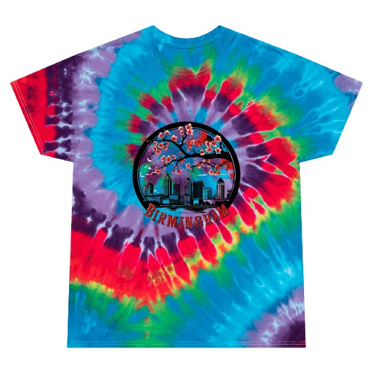 Birmingham City Albm skyline USA Tie Dye T Shirts