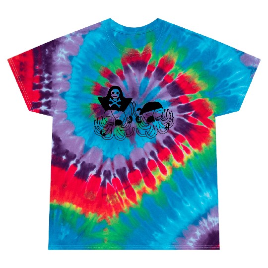 Two octopus pirate sailing crew captain privateer Tie Dye T Shirts