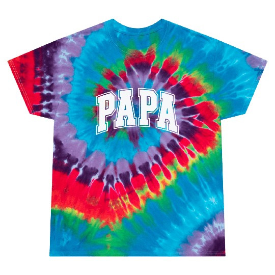 Papa Varsity Grandpa Daddy Dad Tie Dye T Shirts