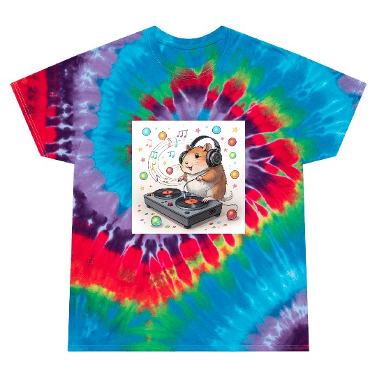 DJ Hamster – Tiny Paws, Big Beats! Tie Dye T Shirts