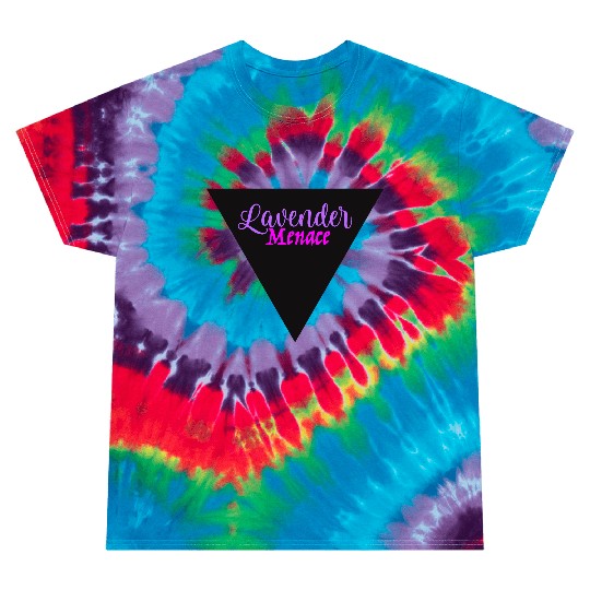 Lavender Menace Black Triangle Tie Dye T Shirts