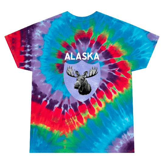 moose alaska nature lover Tie Dye T Shirts