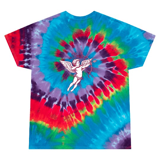 Pink Cupid Valentine's Day Design Tie Dye T Shirts