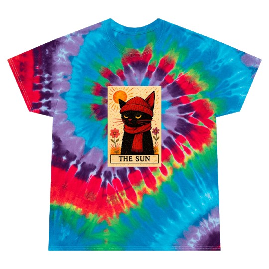 Grumpy Cat Tarot Card The Sun Tie Dye T Shirts