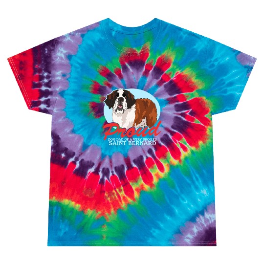 Saint Bernard Dog Dad St. Bernhard Tie Dye T Shirts
