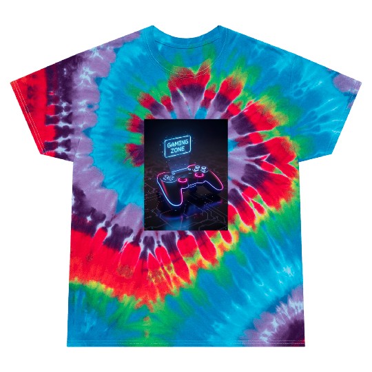 Gaming Cyberpunk Controller Tie Dye T Shirts