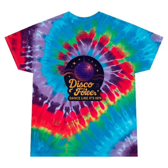 Disco Foiler 1970s Dance Tie Dye T Shirts