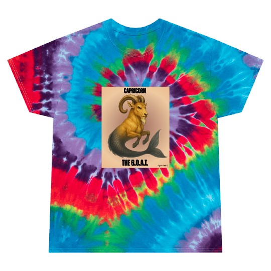 Capricorn The Mythical Sea Goat Tie Dye T Shirts