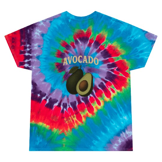 Avocado Botanical Illustration Tie Dye T Shirts
