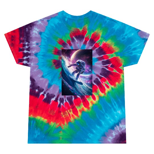 Surfing the Cosmic Wave Tie Dye T Shirts