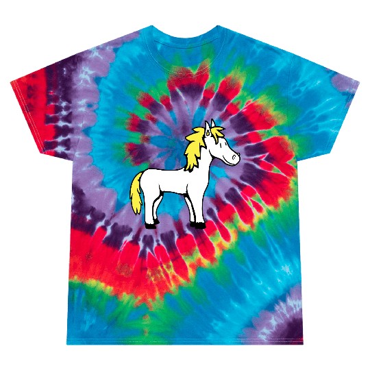 Horse Sweet Pony Foal Horse Girl Cute Comic Fun Tie Dye T Shirts