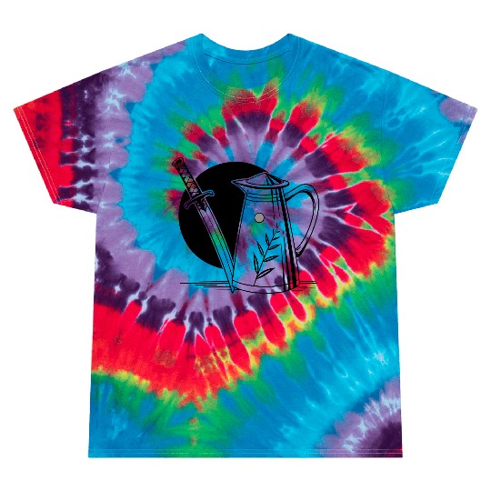a milk frothing pitcher with a katana Tie Dye T Shirts