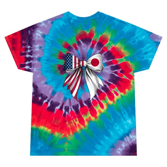 Coquette Bow Japan Roots Heritage Japanese Pride Tie Dye T Shirts