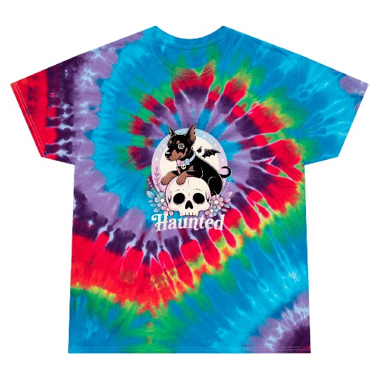Haunted Doberman Puppy – Spooky Cute Gothic Dog Tie Dye T Shirts