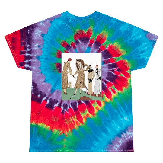 Vintage Golf Club Fashion Illustration Tie Dye T Shirts